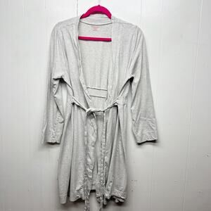 Motherhood Sleepwear Gray Long Sleeve Robe Women's Size Large